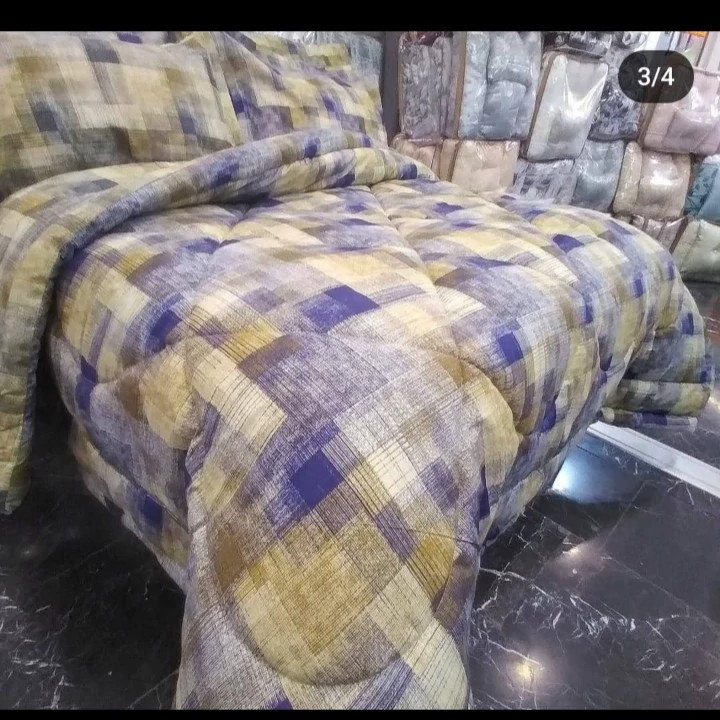 روتختی یکنفره کرم قهوه ای ۴تکه