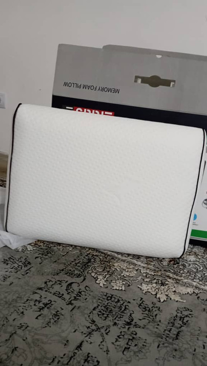 بالش طبی فوم مموری پارچه گردباف مدل کلاسیک