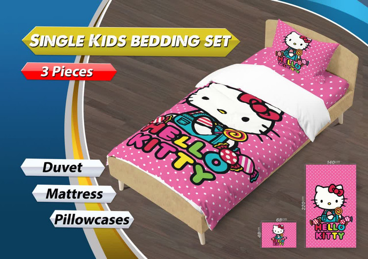 روتختی سه بعدی طرح کیتی صورتی