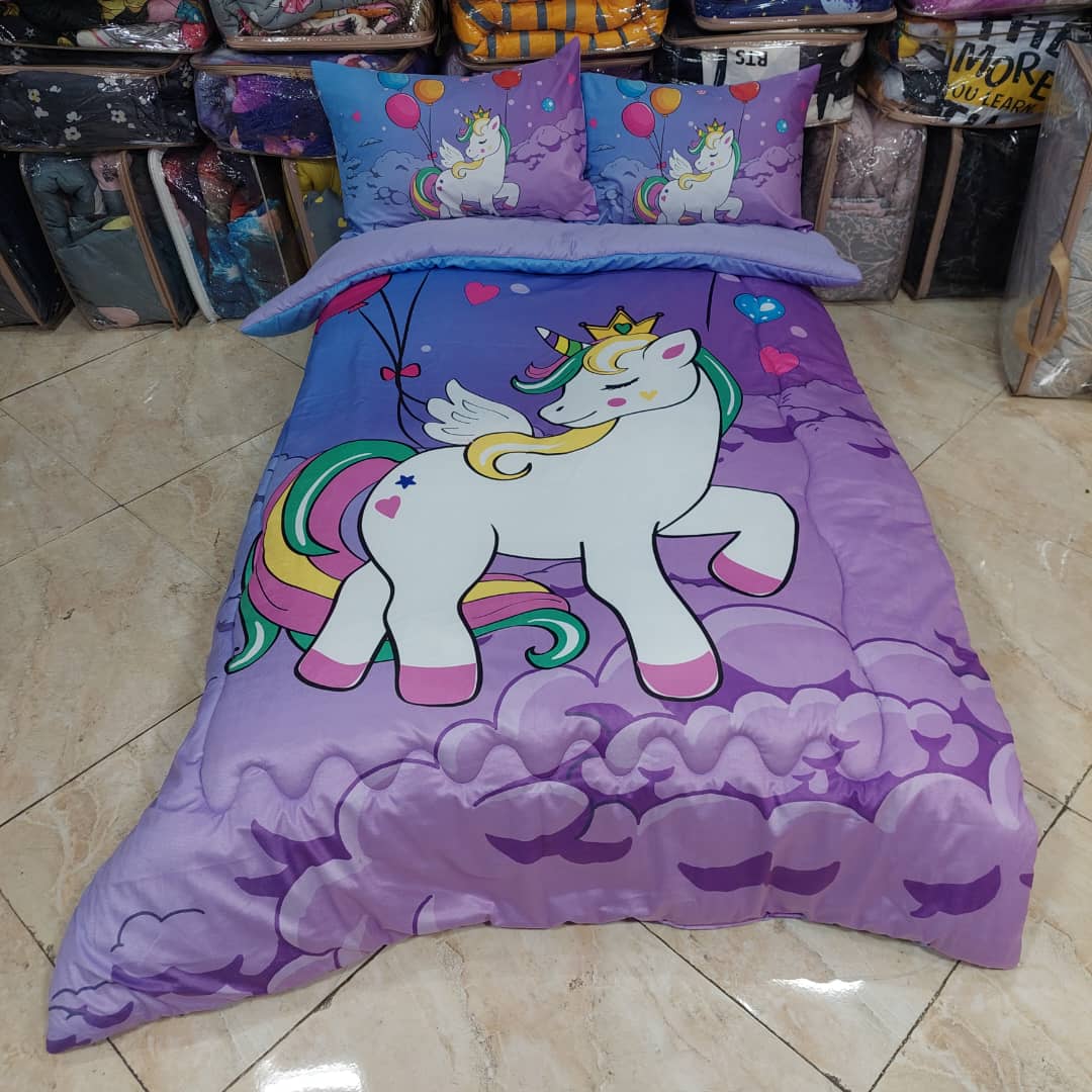 روتختی اسب تک شاخ یکنفره مخمل