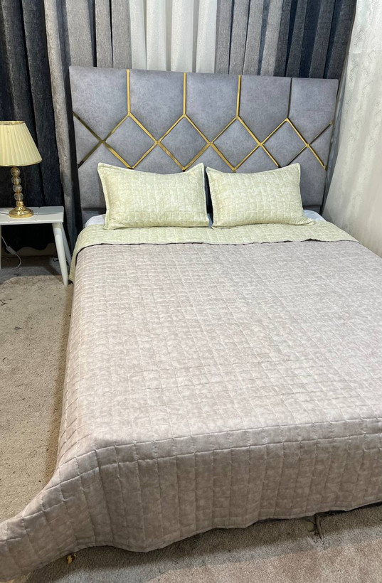 روتختی دونفره براش پتینه بهاره رنگ کرم نسکافه ای