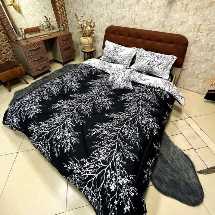 روتختی یکنفره سفید مشکی شیک