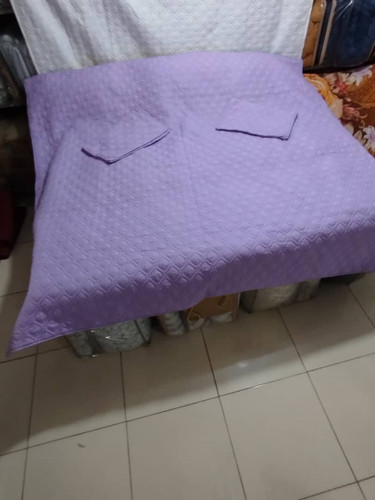 روتختی دونفره بهاره پنبه دوزی یاسی بنفش