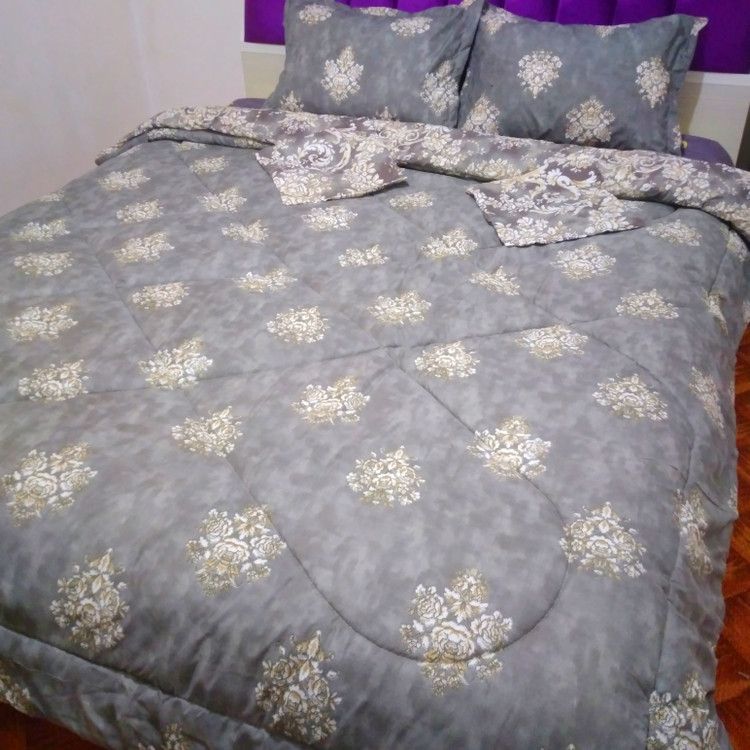 روتختی دونفره خاکستری ۶ تکه