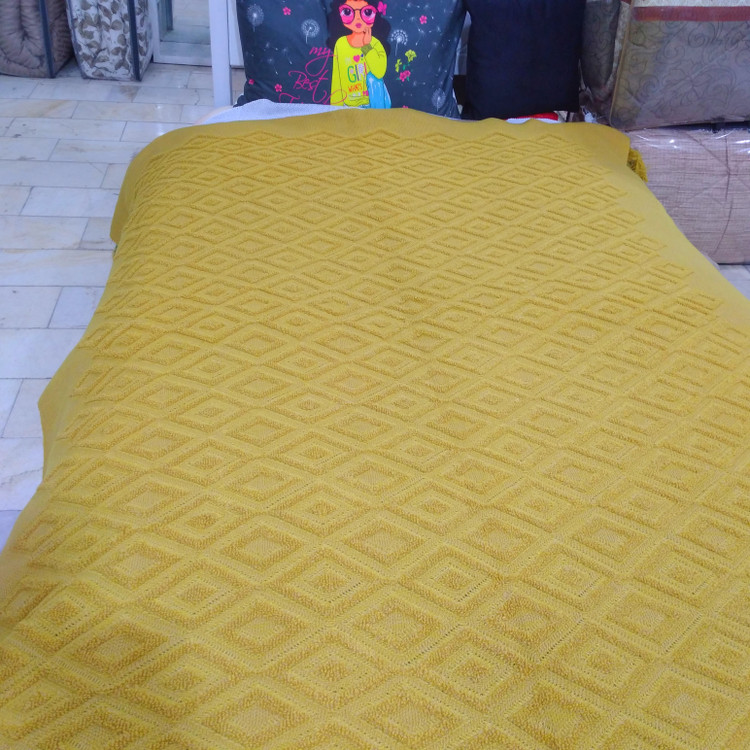 شال مبل مدرن تک رنگ و طرحدارپانجی گل برجسته